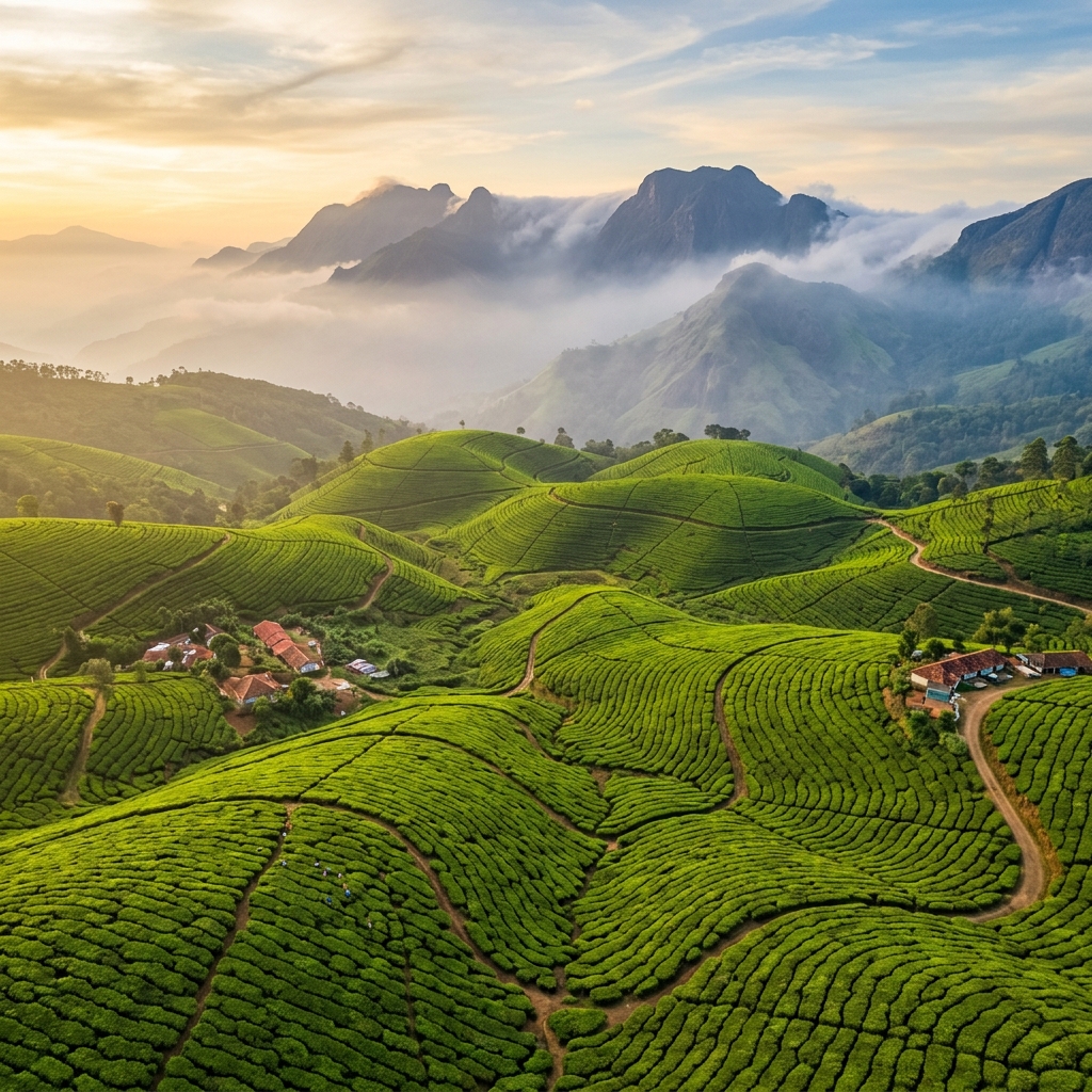 Munnar tea plantations