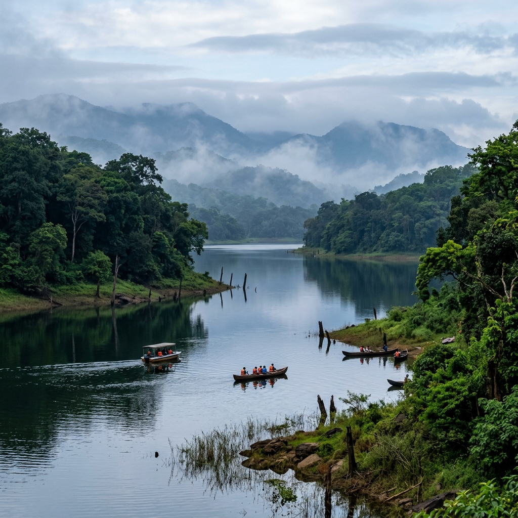 Thekkady Periyar lake